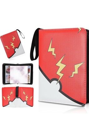 Pokémon Sealed Binder + 10 Authentic Holo & Reverse Holo Cards Gift Set